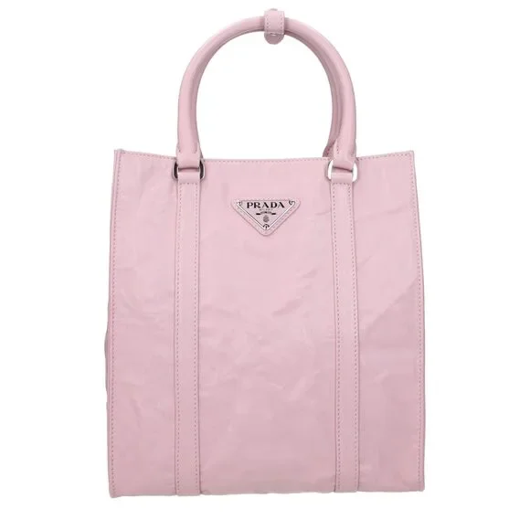 Prada | Bags | Prada Pink Leather Handbag | Poshmark